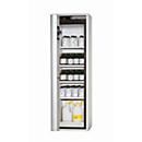 Sicherheitsschrank Typ 90 asecos S-PHOENIX Vol.2-90, Falttür mit Schließ-Automatik, Anschlag links, Front Lichtgrau, B 596 x T 616 x H 1968 mm