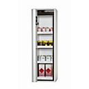 Sicherheitsschrank Typ 90 asecos S-PHOENIX Vol.2-90, Falttür mit Schließ-Automatik, Anschlag links, Front Lichtgrau, B 596 x T 616 x H 1968 mm