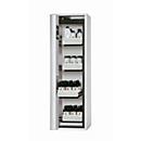 Sicherheitsschrank Typ 90 asecos S-PHOENIX Vol.2-90, Falttür mit Schließ-Automatik, Anschlag links, Front Lichtgrau, B 596 x T 616 x H 1968 mm