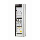 Sicherheitsschrank Typ 90 asecos S-PHOENIX Vol.2-90, Falttür mit Schließ-Automatik, Anschlag rechts, Front Lichtgrau, B 596 x T 616 x H 1968 mm