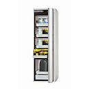 Sicherheitsschrank Typ 90 asecos S-PHOENIX Vol.2-90, Falttür mit Schließ-Automatik, Anschlag rechts, Front Lichtgrau, B 596 x T 749 x H 1968 mm