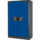 Sicherheitsschrank Typ 90, B 1200 mm, 4 Auszüge, enzianblau