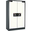 Sicherheitsschrank Typ 90, B 1200 mm, 4 Auszüge, reinweiß