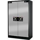 Sicherheitsschrank Typ 90, B 1200 mm, 6 Auszüge, asecos Silber