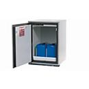 Sicherheitsunterbauschrank Typ 90 asecos UB-T-90, Flügeltür, Anschlag links, Front Lichtgrau, B 593 x T 600 x H 800 mm