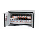Sicherheitsunterbauschrank Typ 90 asecos UB-T-90, Flügeltüren, Front Lichtgrau, B 1102 x T 502 x H 600 mm
