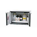 Sicherheitsunterbauschrank Typ 90 asecos UB-T-90, Flügeltüren, Front Lichtgrau, B 893 x T 502 x H 600 mm