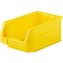 Sichtlagerkasten SSI Schäfer Serie PROFI LF 321, Polypropylen, L 343 x B 209 x H 145 mm, 7,5 l, gelb