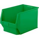 Sichtlagerkasten SSI Schäfer Serie PROFI LF 533, Polypropylen, L 500 x B 312 x H 300 mm, 38 l, grün