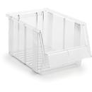Sichtlagerkasten Treston Serie 1930, Polystyrol, L 300 x B 186 x H 156 mm, 5 L, transparent