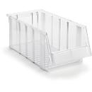 Sichtlagerkasten Treston Serie 1940, Polystyrol, L 400 x B 186 x H 156 mm, 7,2 L, transparent