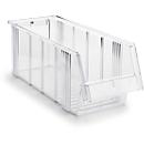 Sichtlagerkasten Treston Serie 1950, Polystyrol, L 500 x B 186 x H 182 mm, 9,6 L, transparent