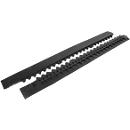 Side rail with connector, black