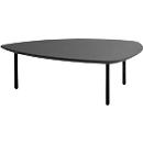 Side table Leyform EOS, tubular steel legs, MDF table top, W 980 x D 910 x H 310 mm, black