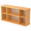 Sideboard TARA, l. 1661 x P 448 x H 840 mm, coloris hêtre