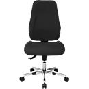 Siège de bureau FEEL GOOD Topstar, mécanisme synchrone, sans accoudoirs, dossier haut, grande assise galbée, noir