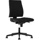 Siège de bureau INTRATA, mécanisme synchrone, sans accoudoirs, assise galbée avec arrondi pour les genoux, jusqu'à 110 kg, plastique, noir