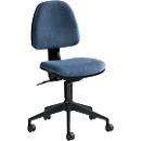 Siège de bureau JOLLY Leyform, à contact permanent, sans accoudoirs, dossier à hauteur ajustable, bleu