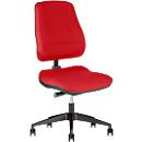 Siège de bureau LEANOS V ERGO Prosedia, mécanisme synchrone, sans accoudoirs, assise spéciale soutien du bassin, rouge/noir