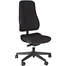 Siège de bureau LEANOS V ERGO Prosedia, mécanisme synchrone, sans accoudoirs, dossier haut, noir/noir