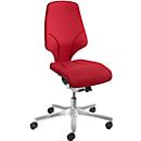 Siège de bureau modèle 64 Giroflex, sans accoudoirs, mécanisme synchrone résistant à l'usure, jusqu'à 150 kg, rouge
