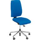 Siège de bureau modèle 68 Giroflex, sans accoudoirs, mécanisme synchrone, avec soutien lombaire, bleu