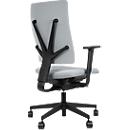 Siège de bureau Nowystyl 4ME, mécanisme synchrone, hauteur dossier réglable, sans accoudoirs, noir/gris