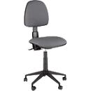 Siège de bureau Saloon, sans accoudoirs, avec protection des chants, hauteur ajustable, anthracite