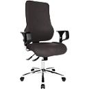 Siège de bureau SITNESS 55 Topstar, mécanisme synchrone, avec accoudoirs, zone lombaire respirante, anthracite