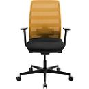 Siège de bureau SSI Proline NEW WORK - dossier maille - piétement noir - ocre - notre marque Schäfer Shop Select