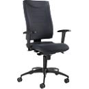 Siège de bureau SSI Proline P1 - mécanisme synchrone - soutien lombaire - arrondi pour les genoux - avec accoudoirs - anthracite - Schäfer Shop Pure