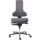 Siège de bureau Tec profile IS 2011 BS2, mécanisme synchrone avec régl. d'incl. de l'assise/de la profondeur d'assise, sans accoudoirs, gris platine