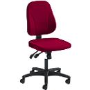 Siège de bureau YOUNICO PLUS 8 Prosedia, mécanisme synchrone, sans accoudoirs, dossier 3D bas, bordeaux