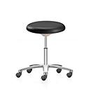 Siège pivotant pour laboratoire ESD 9107E, mousse intégrale, noir