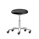 Siège pivotant pour laboratoire ESD 9107E, similicuir, noir