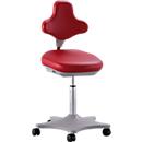 Siège pivotant pour laboratoire Labster 9103, similicuir, skai rouge