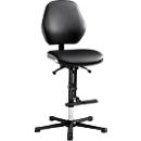 Siège pivotant pour laboratoire LEANOS 9131, similicuir, noir