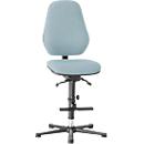 Siège pivotant pour laboratoire LEANOS 9136, rembourrage tissu, gris Duotec