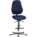 Siège pivotant pour laboratoire LEANOS 9136, similicuir, bleu