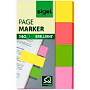 SIGEL adhesive strips Brillant, 4 assorted colours
