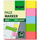 SIGEL adhesive strips Brillant, 5 assorted colours