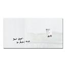 SIGEL Artverum glas-magneetbord, frameloos, vrijhangend, incl. 3 x neodymium magneten, B 910 x D 15 x H 460 mm, gehard veiligheidsglas, wit