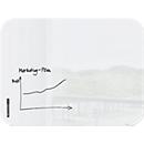 SIGEL Glas-Whiteboard Artverum, Ecken rund/matt, magnetisch, inkl. 1 x Boardmarker schwarz, B 1200 x T 10 x H 900 mm, ESG, weiß