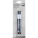 sigel Hochwertige Kreidemarker, 1 - 2 mm, weiß, 2 Stück