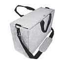 Sigel sacoche pour ordinateur portable Desk Sharing Bag Workspace M/L, pour 1 ordinateur portable jusqu'à 16″, feutre synthétique, gris clair