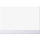 Sigel Schreibunterlage Blanko Protect, Format ca. A2, 30 Blatt, transparente Schutzleiste, sprachneutral ohne Kalendarium, FSC®-Haftpapier, weiß