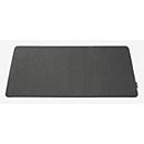 Sigel Schreibunterlage, extrabreit, einrollbar, Klettverschlussband, Antirutsch-Noppen, B 800 x T 2 x H 300 mm, RPET/Filz, dunkelgrau