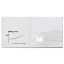 Sigel Tableau blanc en verre Artverum, brillant, super blanc, magnétique, 2000 x 1000 mm + 2 aimants SuperDym