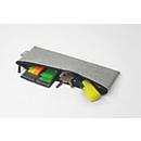Sigel Taschen-Organizer Set, 2-teilig, B 250 x T 10 x H 180 mm, RPET/Kunstfilz, hellgrau 