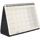 Sigel Tischkalender Conceptum 2027, A5 quer, Hardcover, 144 Seiten, Monatsübersicht, schwarz